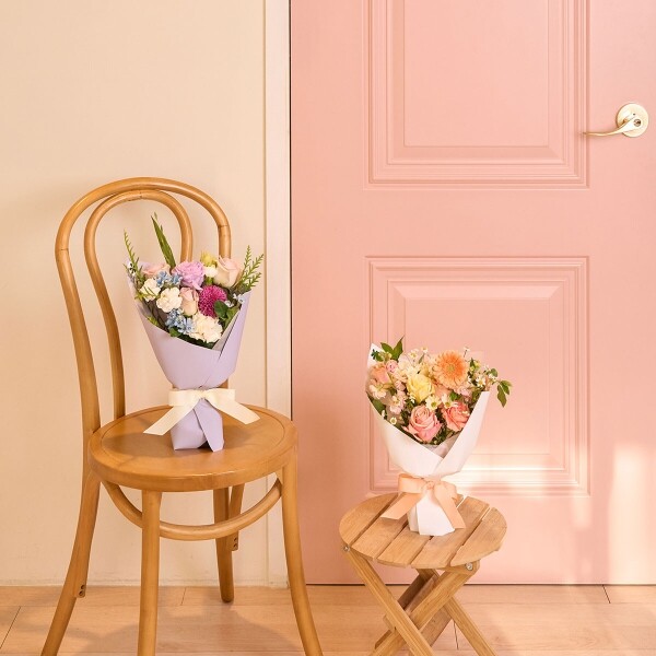 꽃집청년들,계절 꽃다발+칼루위 초콜릿 25구