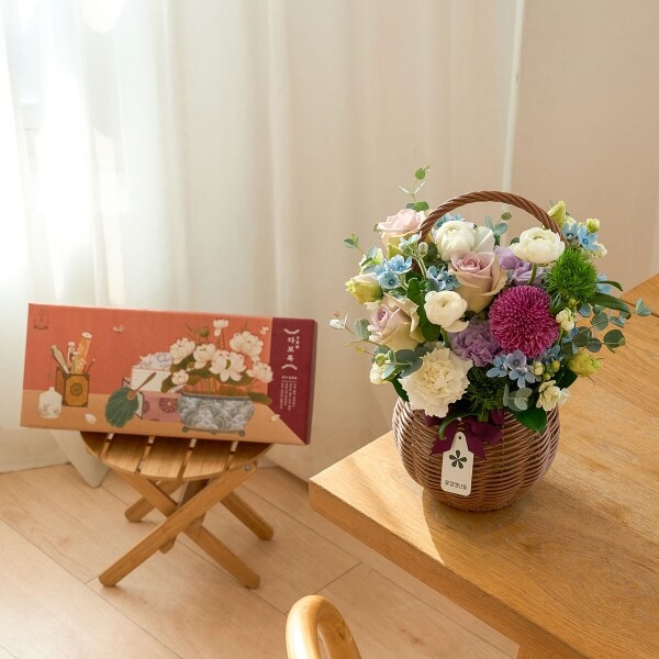 꽃집청년들,계절 꽃바구니+정관장 감사청편