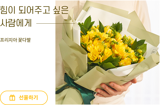 프리지아 꽃다발