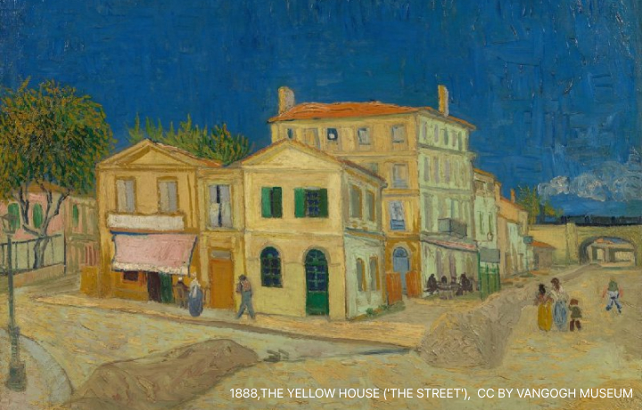 고흐는 고갱이 머물 방에 장식을 하기 위해 자신이 평소 좋아하던 해바라를 그림으로 그려 벽에 걸었던 거지요.